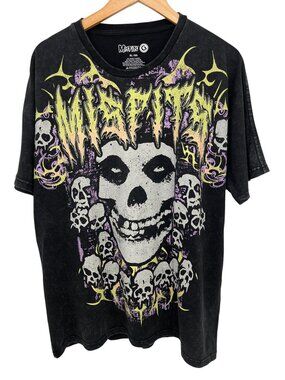 Misfits Men’s T-Shirt Multi Skull Graphic NWT XL